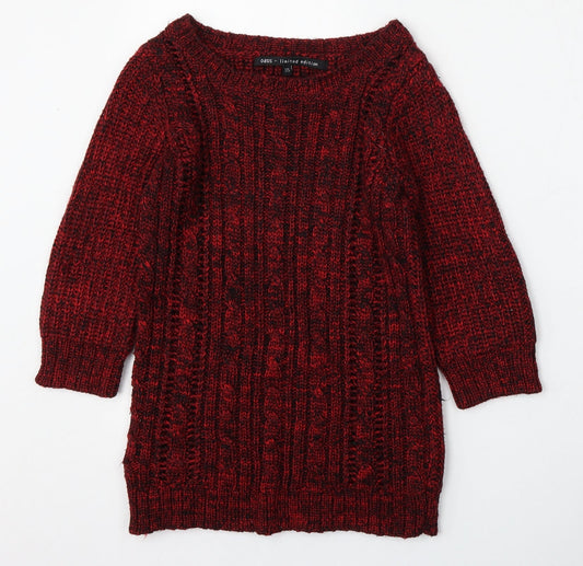 Womens UK Size XS Oasis Red Pullover Jumper