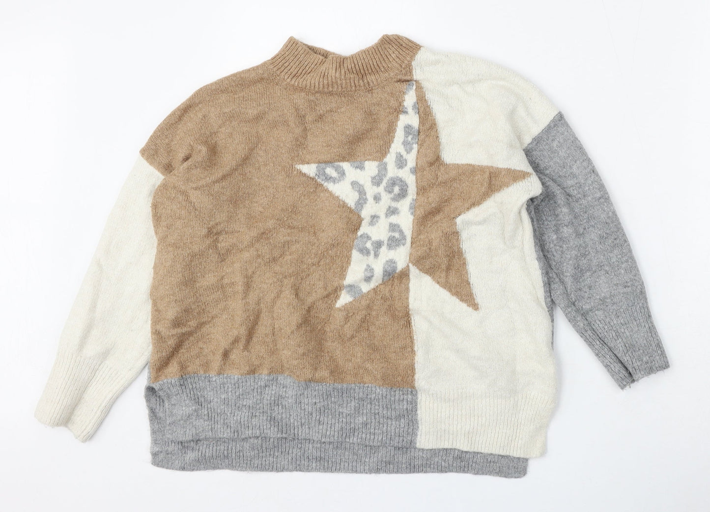 Womens UK Size L NEXT Multicoloured Pullover Jumper