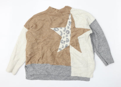 Womens UK Size L NEXT Multicoloured Pullover Jumper
