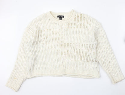 Womens UK Size M New Look Beige Pullover Jumper