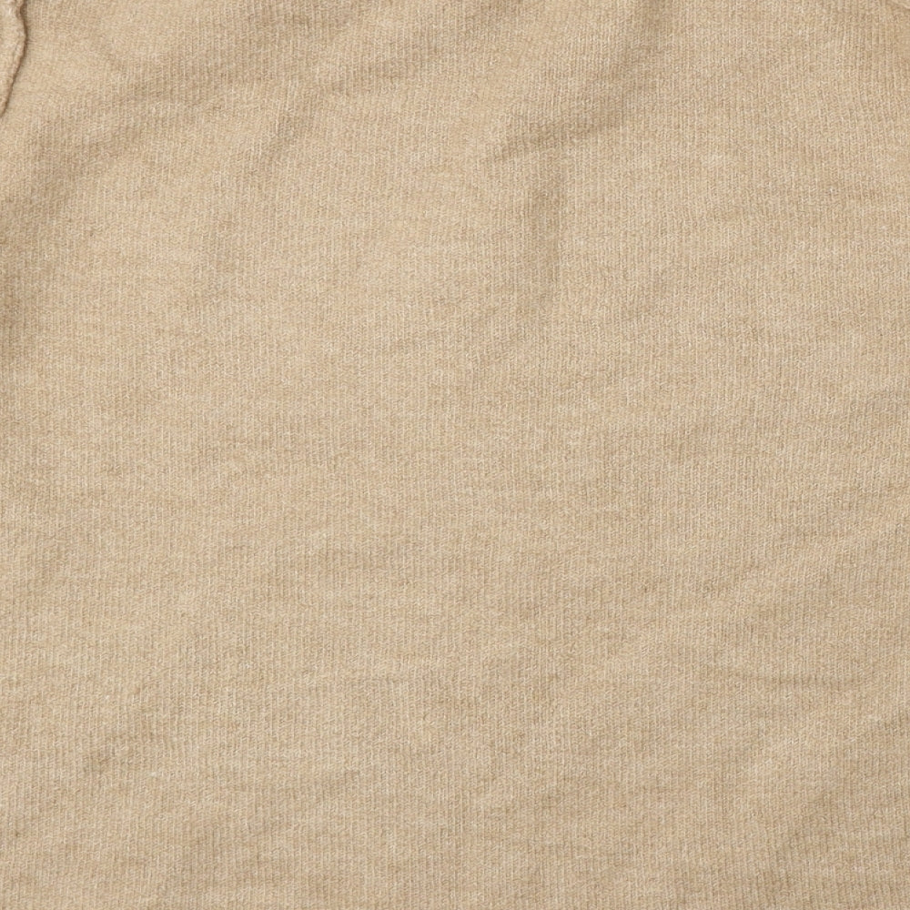 Womens UK Size S Zara Beige Pullover Jumper
