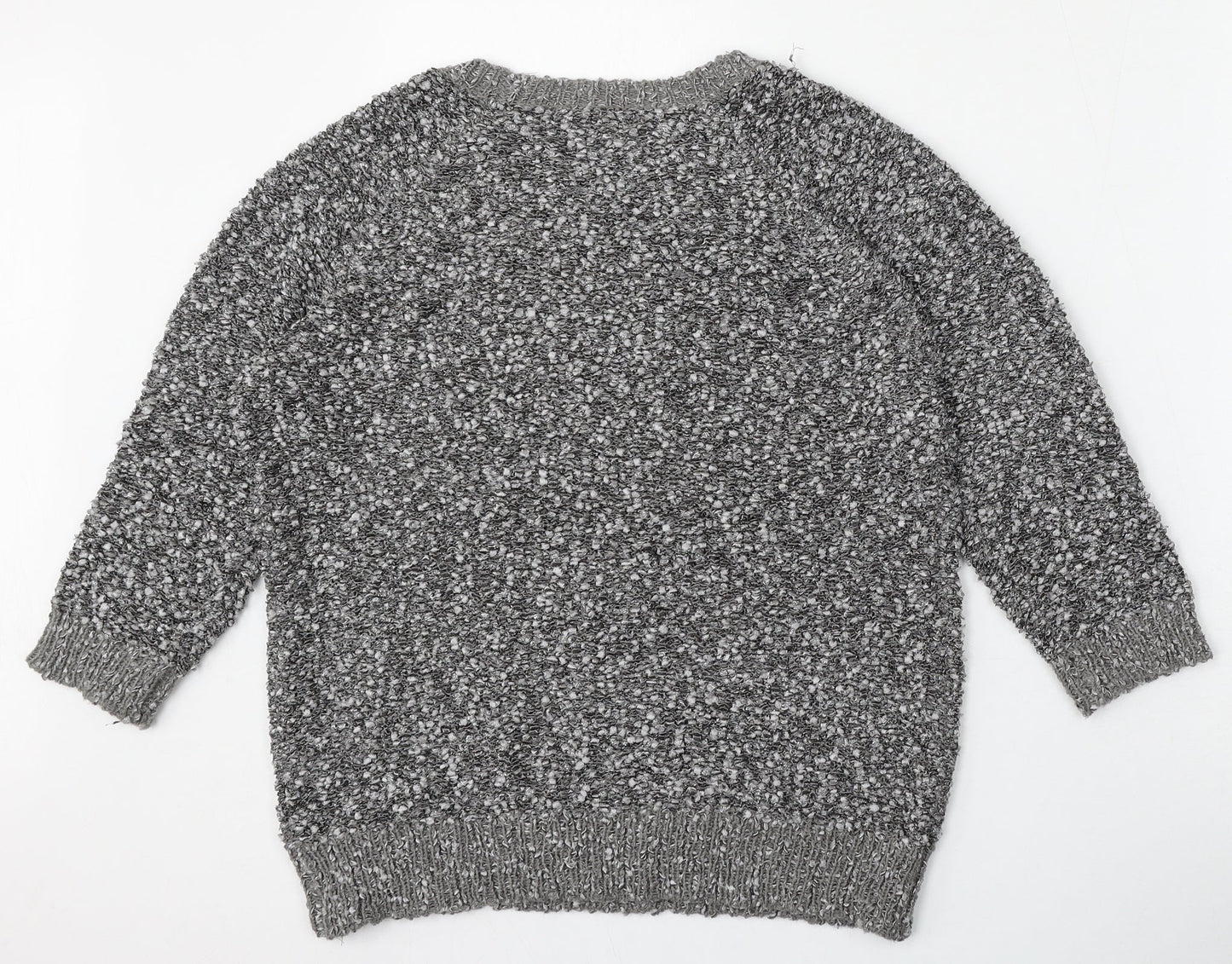 Womens UK Size M BM Collection Grey Pullover Jumper