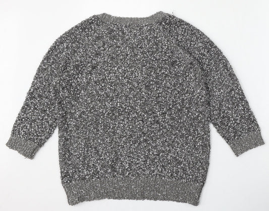 Womens UK Size M BM Collection Grey Pullover Jumper