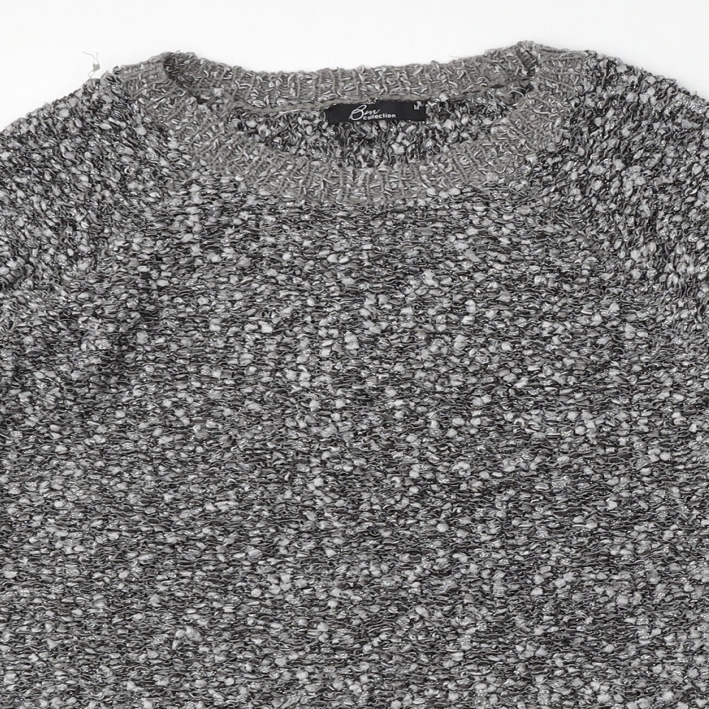 Womens UK Size M BM Collection Grey Pullover Jumper