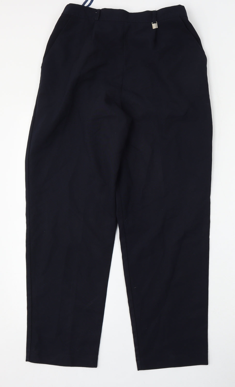 Wilkies Womens Blue  Polyester Trousers  Size 14 L28 in Regular