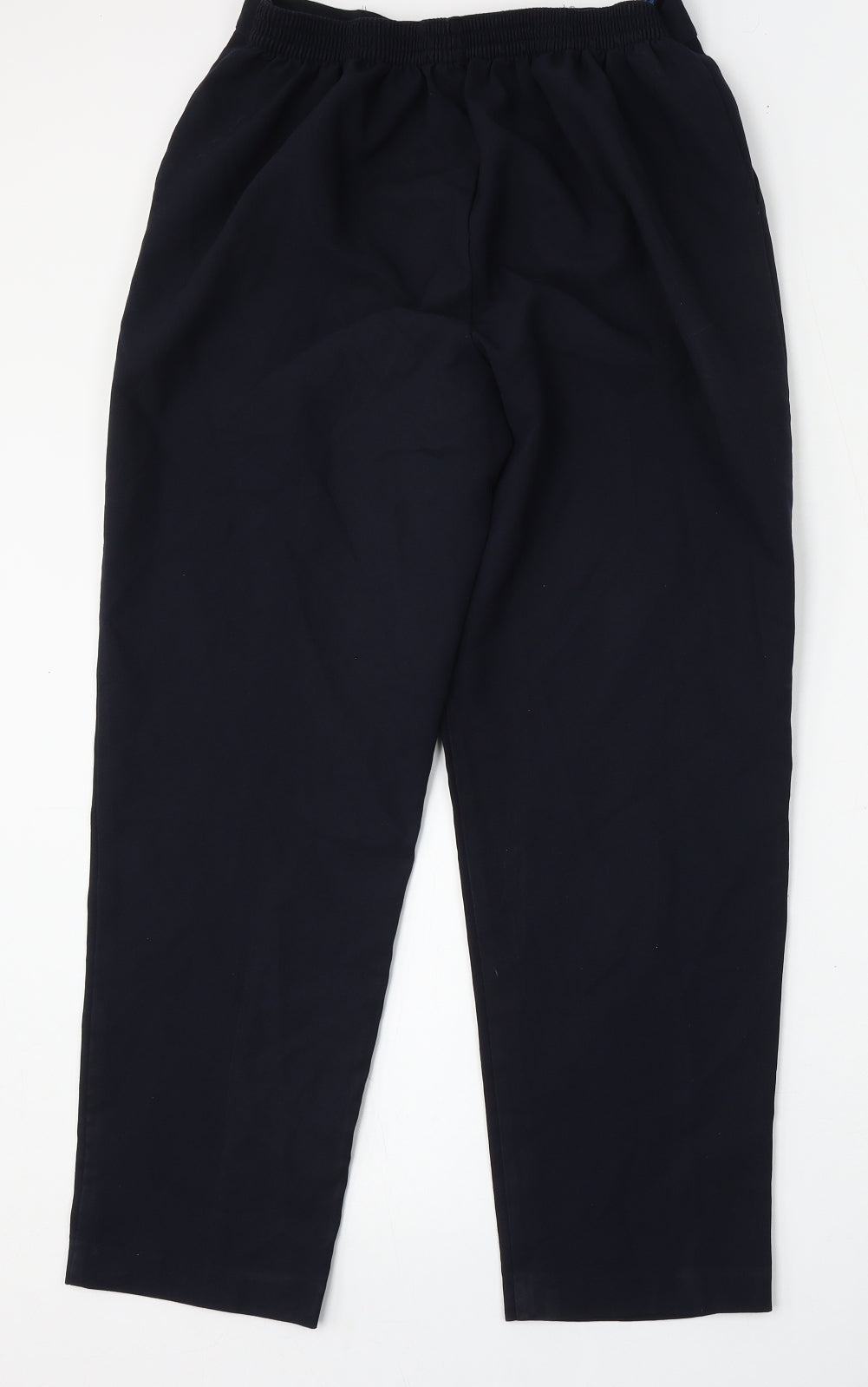 Wilkies Womens Blue  Polyester Trousers  Size 14 L28 in Regular