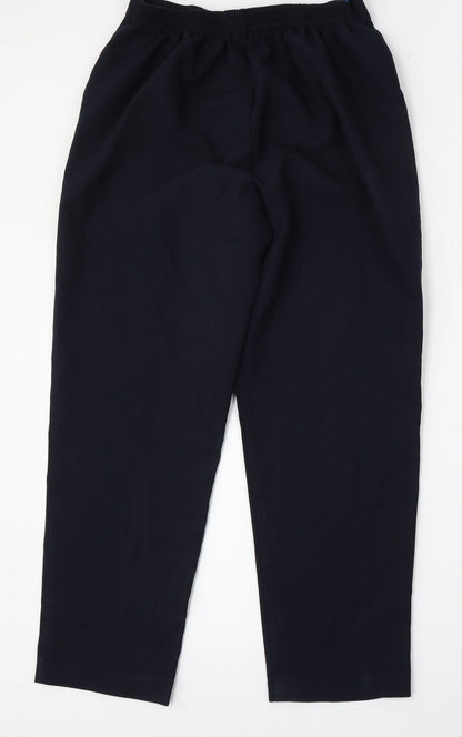 Wilkies Womens Blue  Polyester Trousers  Size 14 L28 in Regular