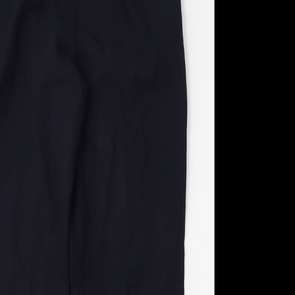 Wilkies Womens Blue  Polyester Trousers  Size 14 L28 in Regular