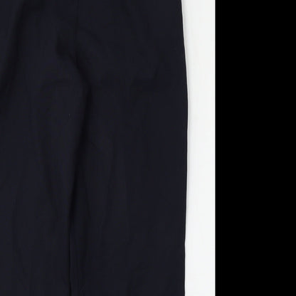 Wilkies Womens Blue  Polyester Trousers  Size 14 L28 in Regular
