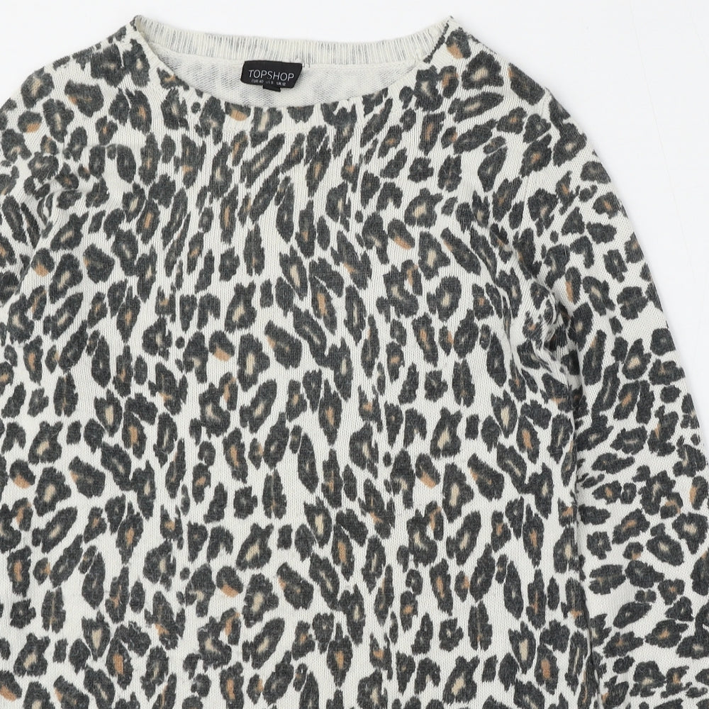 Womens UK Size 12 Topshop Multicoloured Pullover Jumper