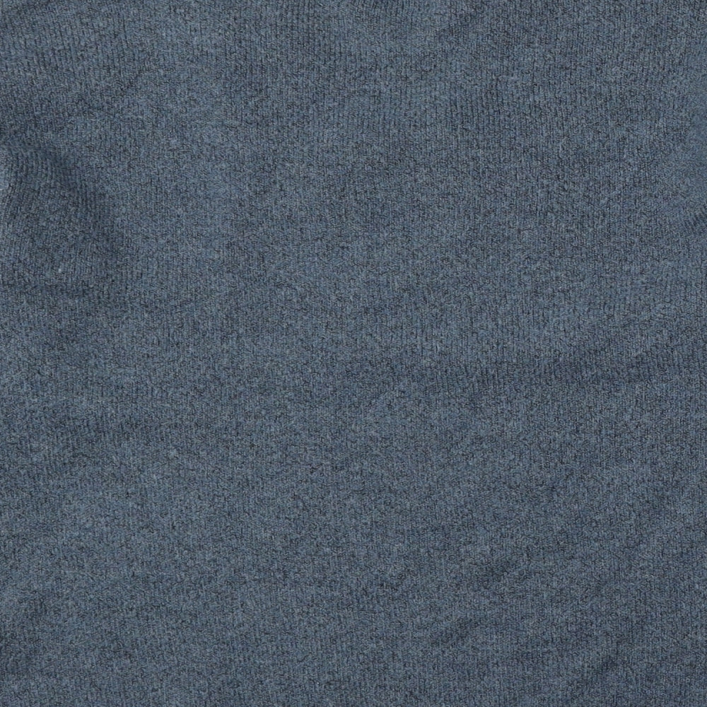 TU Mens Blue V-Neck  Acrylic Pullover Jumper Size M