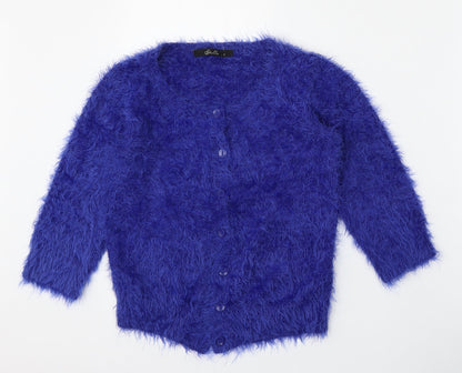 Womens UK Size S Stella Blue Cardigan Jumper