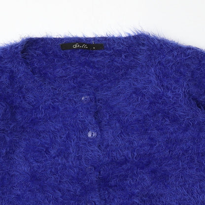 Womens UK Size S Stella Blue Cardigan Jumper