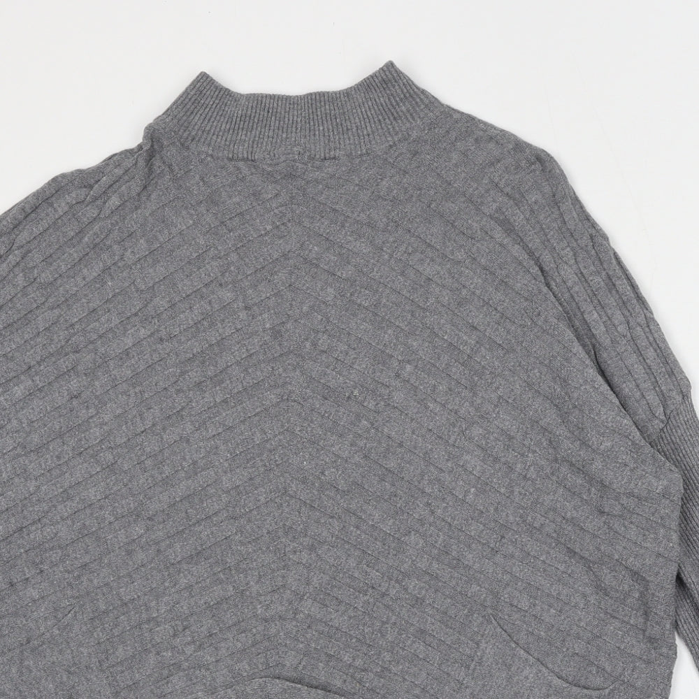Womens UK Size S Cameo Grey Pullover Jumper