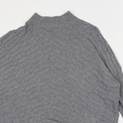 Womens UK Size S Cameo Grey Pullover Jumper
