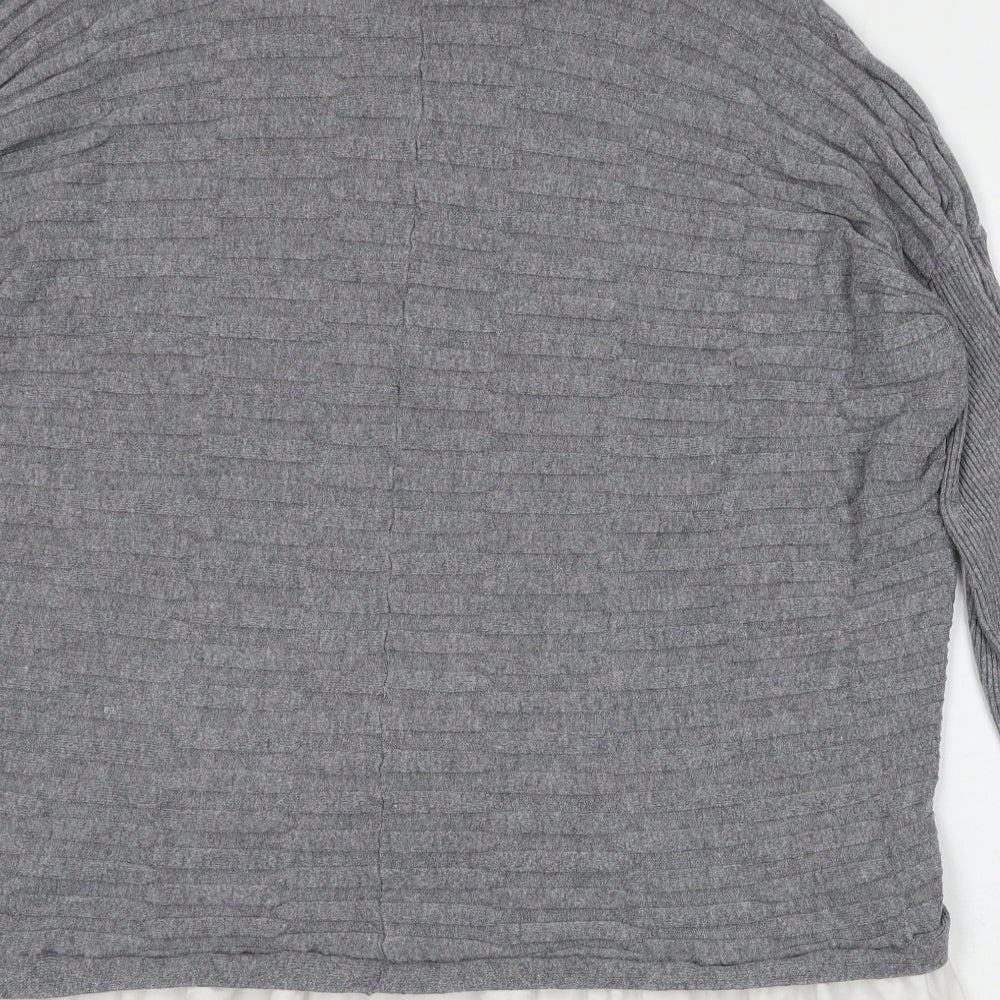 Womens UK Size S Cameo Grey Pullover Jumper