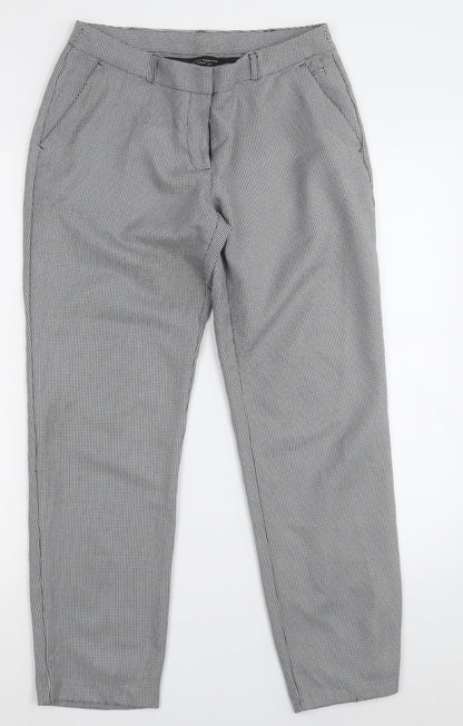 Womens UK Size 8 Dorothy Perkins Regular Fit Dress Pants Grey Trousers