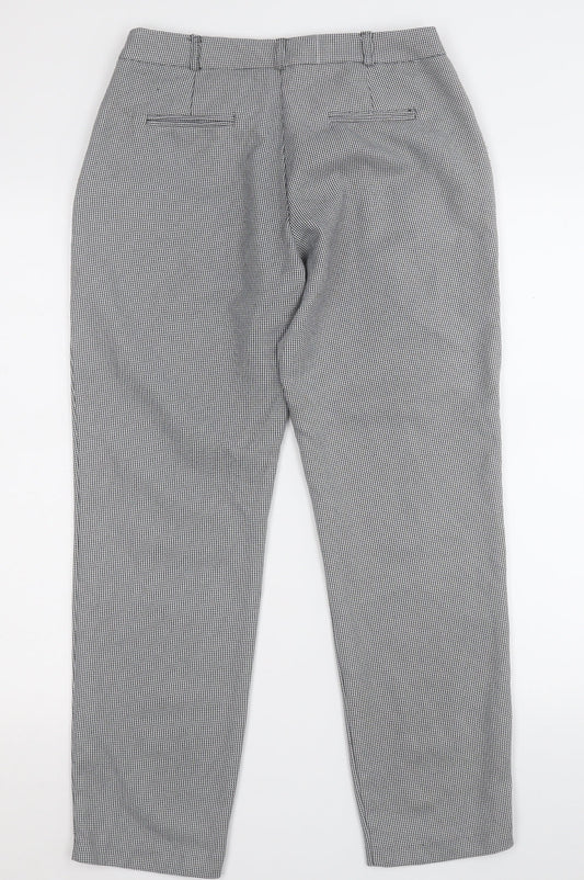 Womens UK Size 8 Dorothy Perkins Regular Fit Dress Pants Grey Trousers