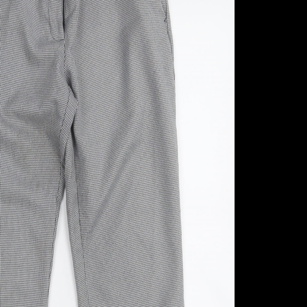 Womens UK Size 8 Dorothy Perkins Regular Fit Dress Pants Grey Trousers
