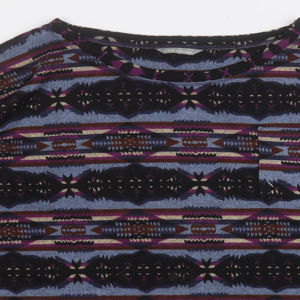 Womens UK Size 2XL Marks and Spencer Multicoloured Pullover Jumper
