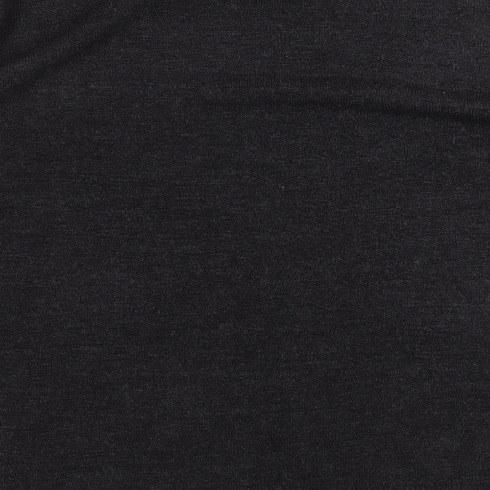 Easy Mens Grey Round Neck  Acrylic Pullover Jumper Size L