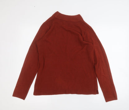 Womens UK Size 12 Papaya Orange Pullover Jumper