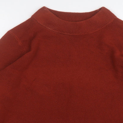 Womens UK Size 12 Papaya Orange Pullover Jumper
