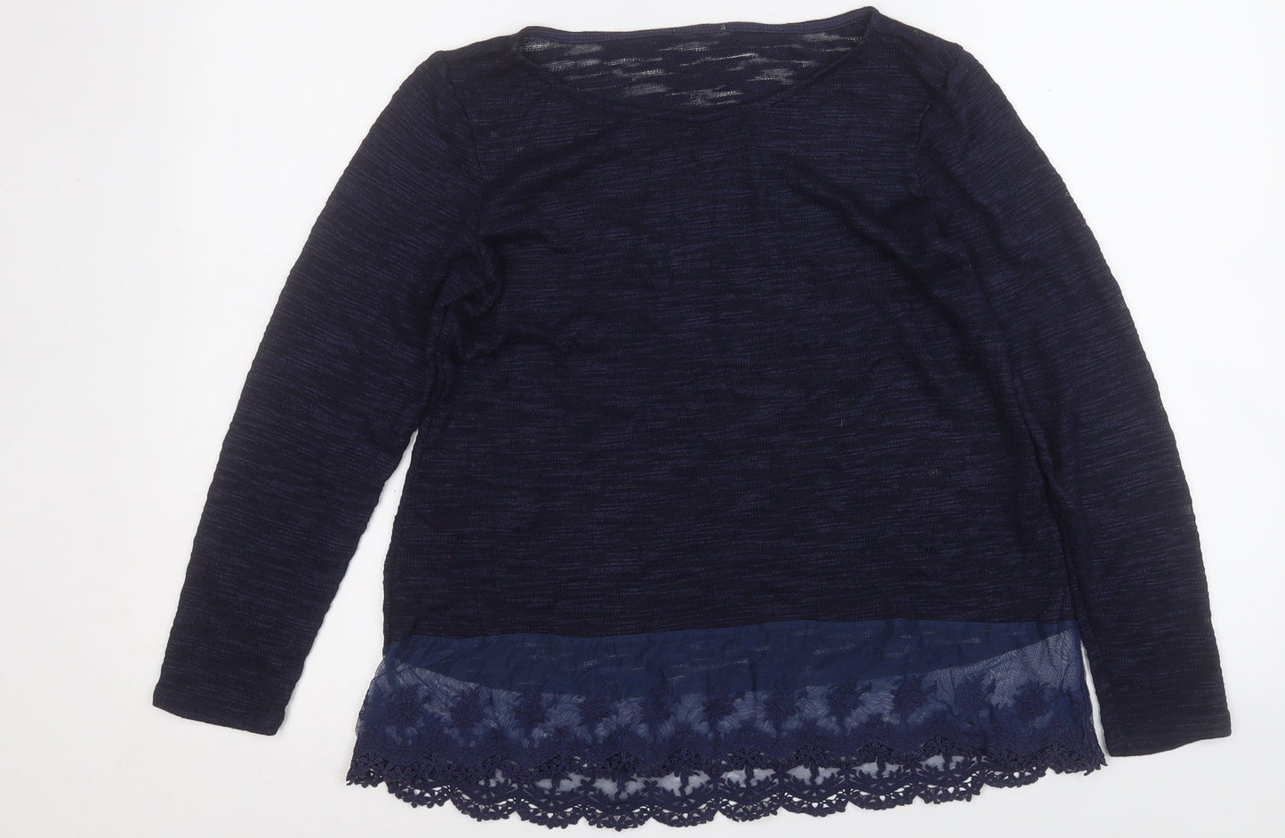 Womens UK Size M Preworn Blue Pullover Jumper