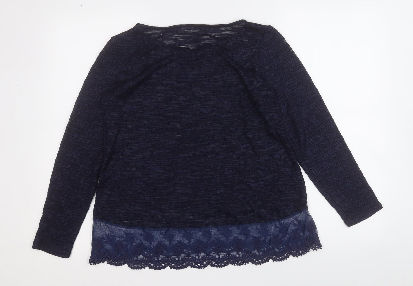 Womens UK Size M Preworn Blue Pullover Jumper