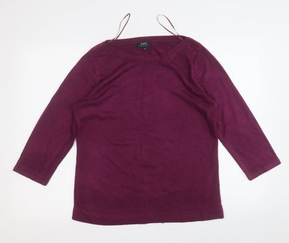 Womens UK Size 14 Papaya Purple Pullover Jumper