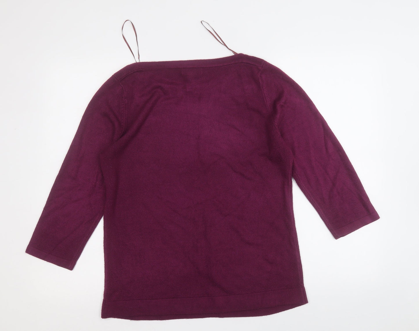 Womens UK Size 14 Papaya Purple Pullover Jumper