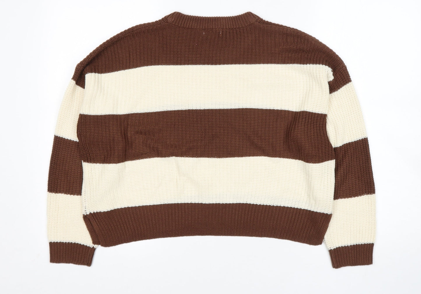 Womens UK Size S Stradivarius Beige Pullover Jumper
