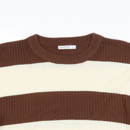 Womens UK Size S Stradivarius Beige Pullover Jumper