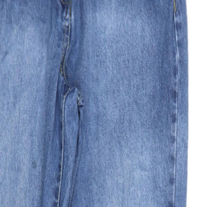 PARISIAN SIGNATURE Womens Blue  Cotton Skinny Jeans Size 6 L26 in Regular  - Distressed