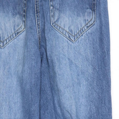 PARISIAN SIGNATURE Womens Blue  Cotton Skinny Jeans Size 6 L26 in Regular  - Distressed