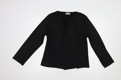 Womens UK Size M Wallis Black Kimono Blouse