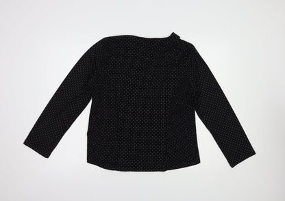 Womens UK Size M Wallis Black Kimono Blouse