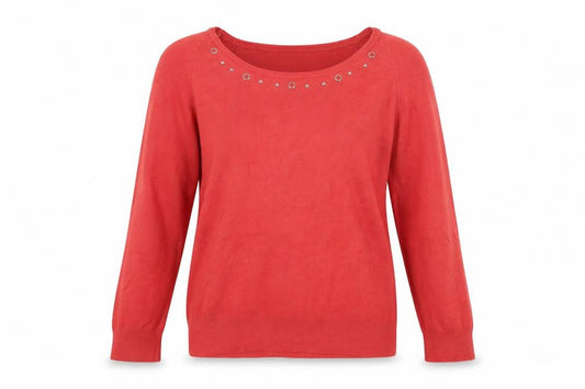 Womens UK Size L Klass Red Pullover Jumper