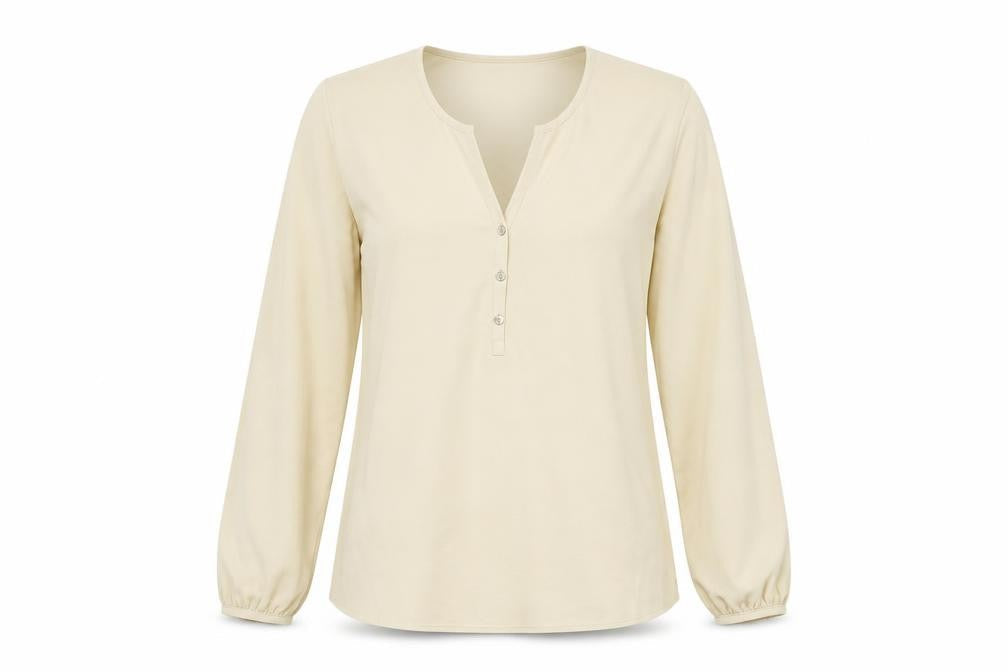 Womens UK Size 12 Esprit Beige Basic Blouse