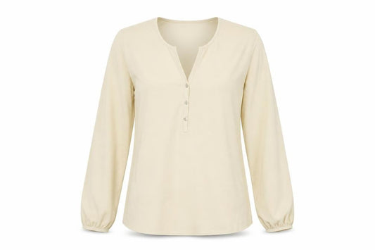 Womens UK Size 12 Esprit Beige Basic Blouse