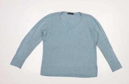 Womens UK Size 14 Marks and Spencer Blue Pullover Jumper