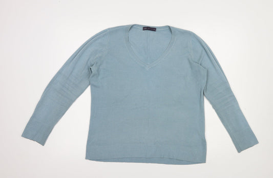 Womens UK Size 14 Marks and Spencer Blue Pullover Jumper