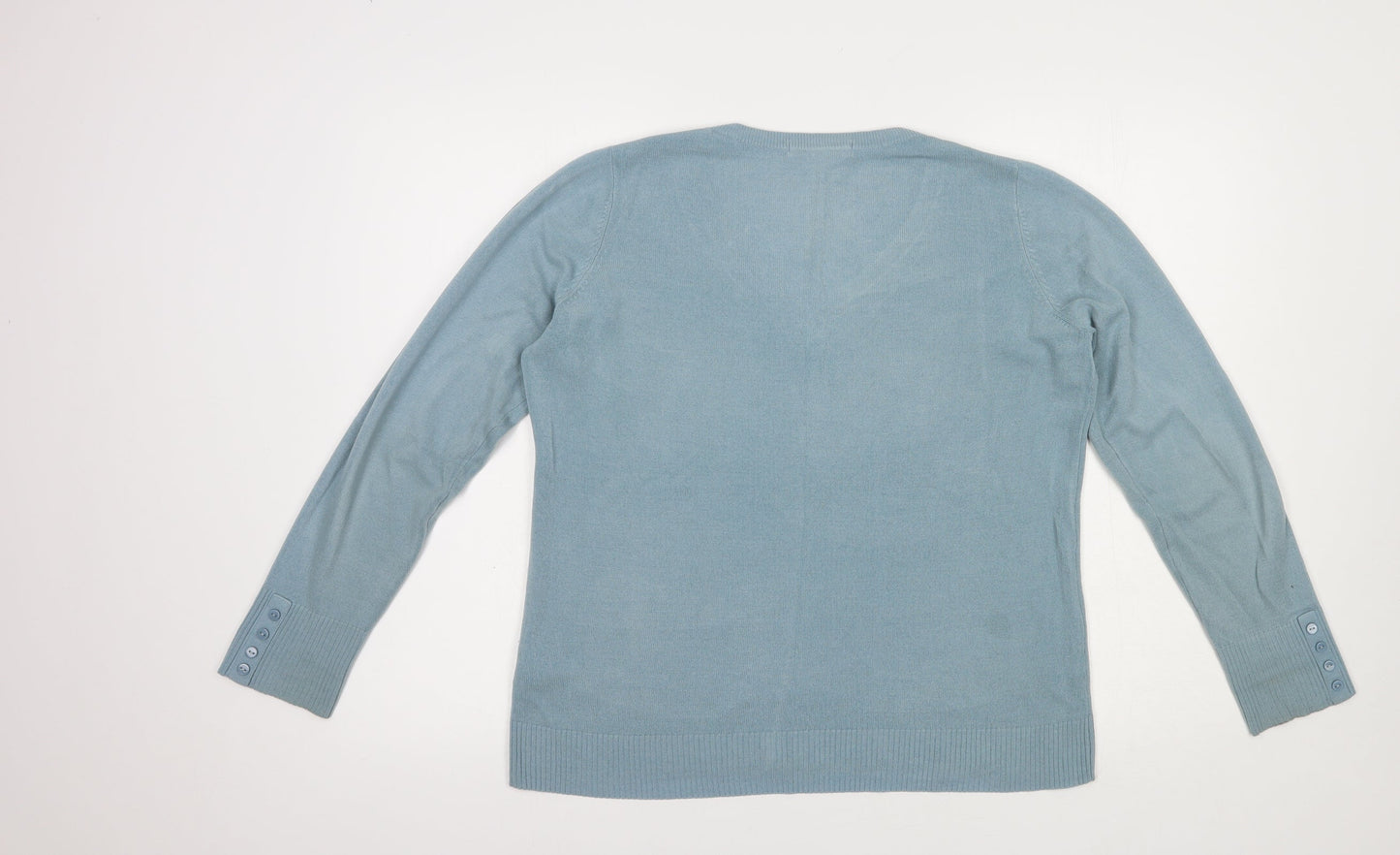Womens UK Size 14 Marks and Spencer Blue Pullover Jumper