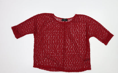 Womens UK Size 16 NEXT Red Basic Blouse