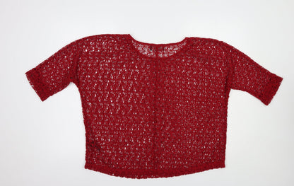 Womens UK Size 16 NEXT Red Basic Blouse