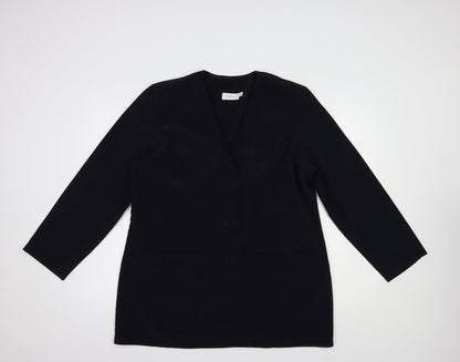 Classicxs Womens Blue   Jacket Blazer Size 18  Button