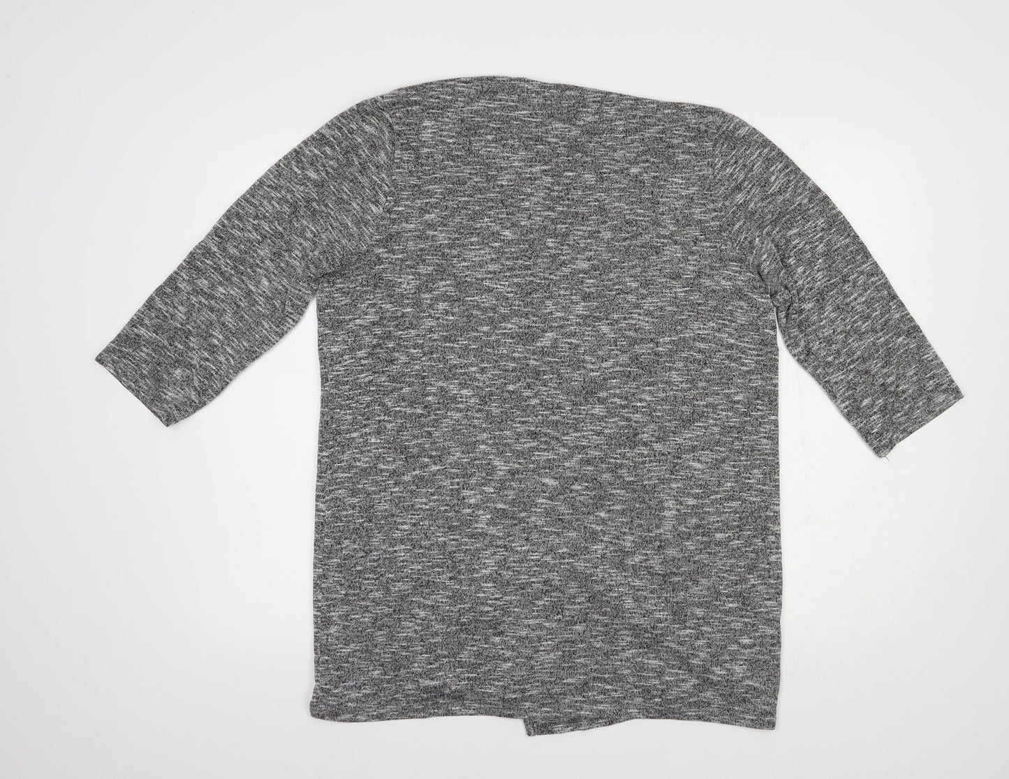 George Womens Grey V-Neck  Viscose Cardigan Jumper Size 16