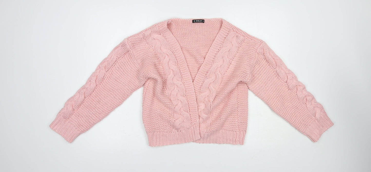 Womens UK Size M Sheilay Pink Cardigan Jumper