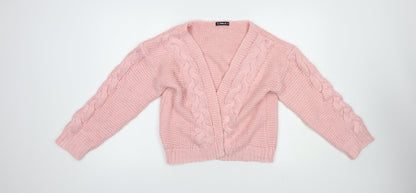 Womens UK Size M Sheilay Pink Cardigan Jumper