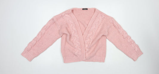 Womens UK Size M Sheilay Pink Cardigan Jumper